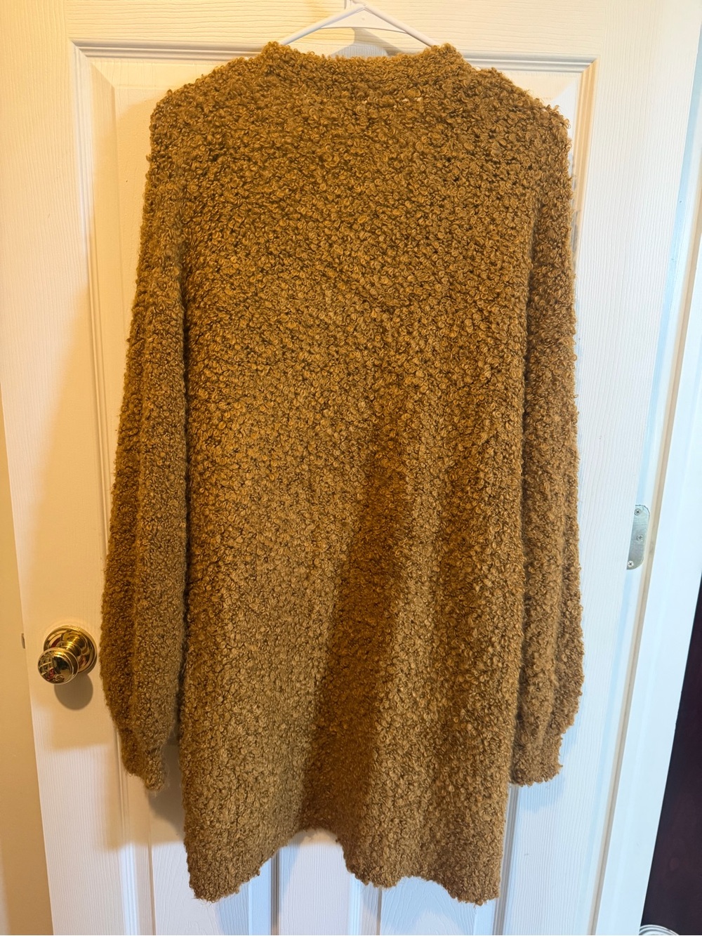 American Eagle Outfitters Plush Open-Front Cardigan - Camel Brown - Picture 3 of 3